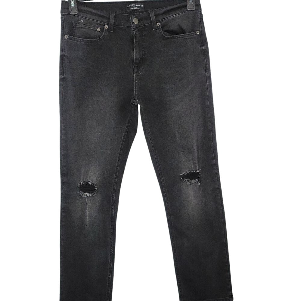 No Boundaries‎ Black Distressed Jeans - Picture 2 of 11